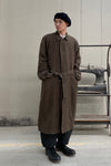 AVIVA JIFEI XUE Oversized long coat with detachable vest AJX-FW22-OLC-BR-SHENZONG Dark Brown FW22-OLC-BR
